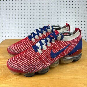 Nike Air VaporMax Red and Blue Athletic Shoes